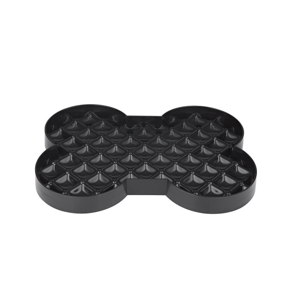 LickiMat Slowdog Anti Schling Napf SlowFeeder Plate schwarz