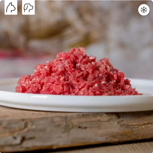 Rindermuskelfleisch mager gewolft von Barfgold