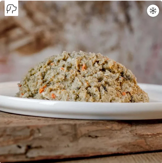 Lachs-Komplett-Menü, gewolft von Barfgold