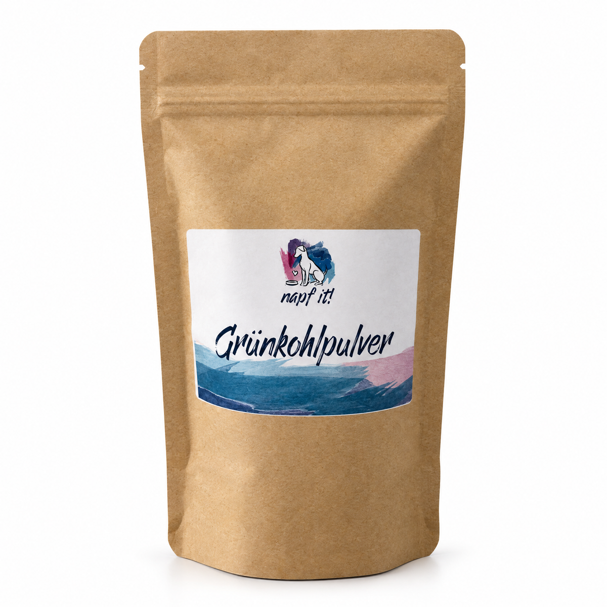 Grünkohlpulver in der Tüte für Hunde