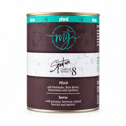 Dose Pferdefutter von Paul & Paulina mit Pastinake, Rote Bete, Beerenmix und Aprikose