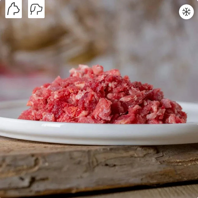 Rindermuskelfleisch, durchwachsen gewolft von Bargold